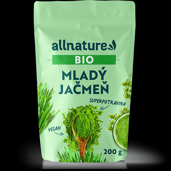 Allnature Mladý jačmeň v prášku <tc>BIO</tc>