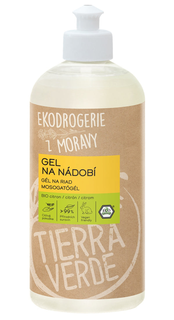 Tierra Verde Gel na nádobí - BIO citron