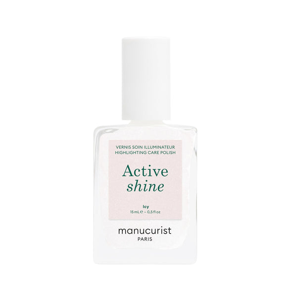 903881 Lak na nehty schnoucí pečující Green Active Shine - Icy 15 ml MANUCURIST-1