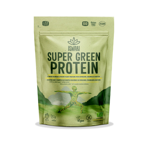 913116 Protein super green 250 g BIO ISWARI -1