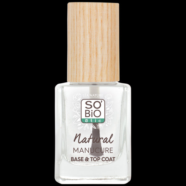 SO’BiO étic Lak na nehty transparentní - základní a top vrstva (11 ml)