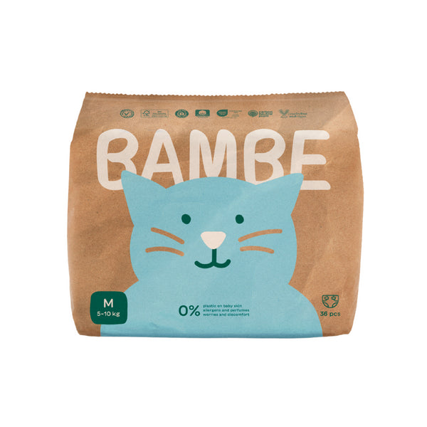 Bambe Ekoplenky - vel. M (5 - 10 kg) (36 ks)