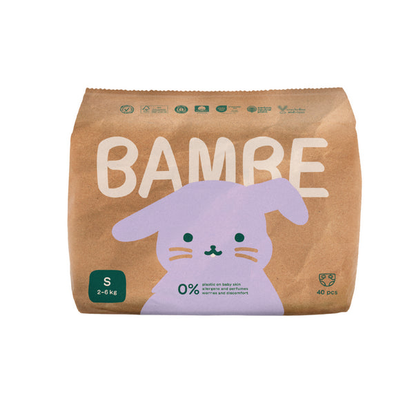 Bambe Ekoplenky - vel. S (2 - 6 kg) (40 ks)