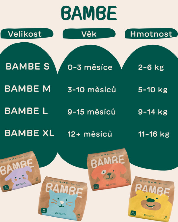 Bambe Ekoplenky - vel. L (9 - 14 kg) (34 ks)