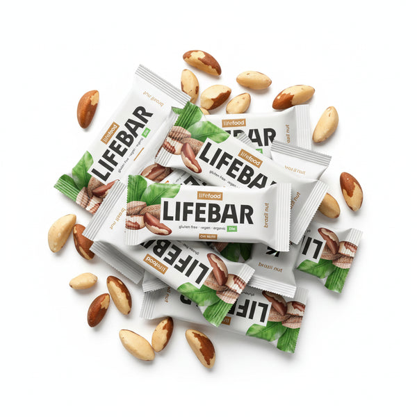 Lifefood Zvýhodněná sada 13 + 2 tyčinky zdarma - Lifebar s para ořechy RAW BIO (15 x 40 g)