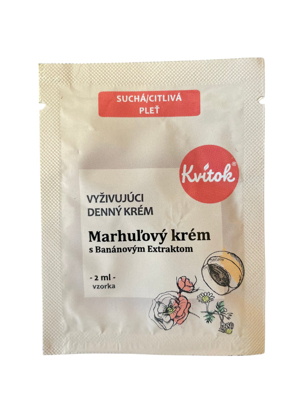 Kvitok Marhuľový denný krém pre citlivú pleť (30 ml)