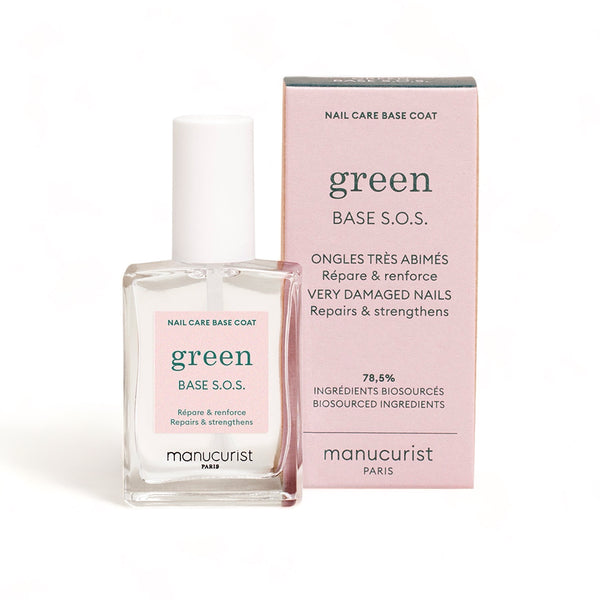Manucurist Zelený základný náter na veľmi poškodené nechty SOS Base (15 ml)