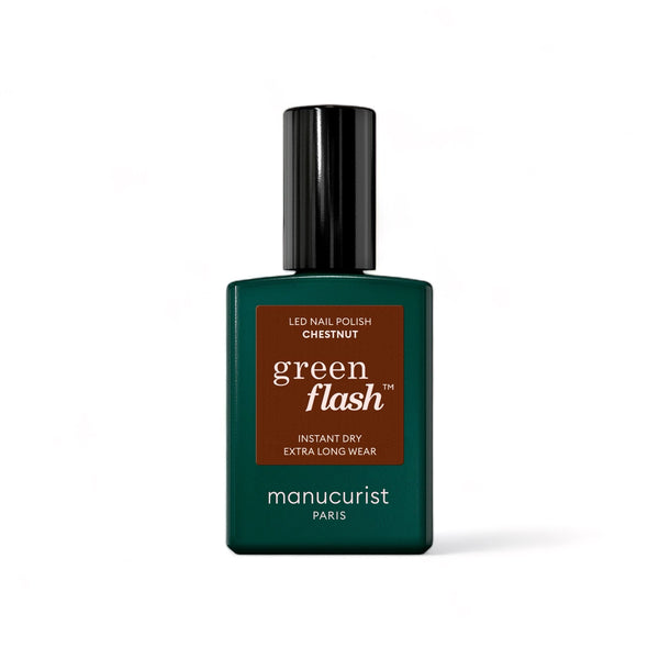 Manucurist Green Flash LED gél lak na nechty - gaštanový (15 ml)