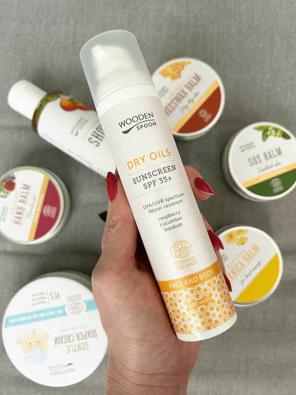 Drevená lyžička Opaľovací krém na telo a tvár SPF 35+ <tc>BIO</tc> (100 ml)