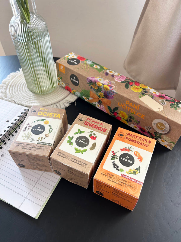 LEROS Dárková sada (3 x 20 nálev. sáčků) - Paní učitelce