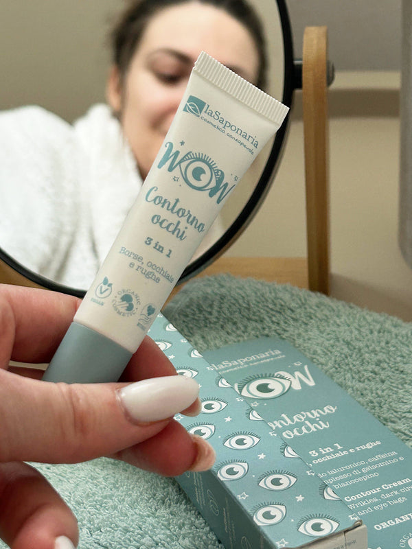 laSaponaria Kontúrovací očný krém 3 v 1 <tc>BIO</tc> (15 ml)