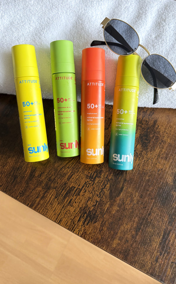Attitude Opalovací mléko ve spreji SPF 50 - bez vůně (75 ml)