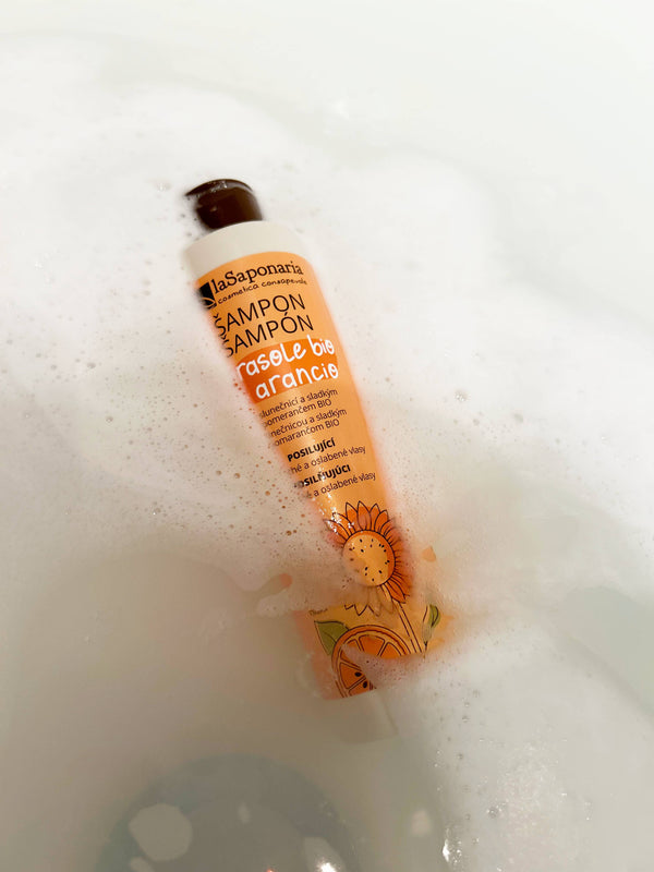 Šampón laSaponaria so slnečnicou a sladkým pomarančom <tc>BIO</tc> (200 ml)