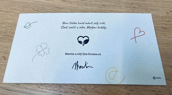 Fyzická darčeková poukážka