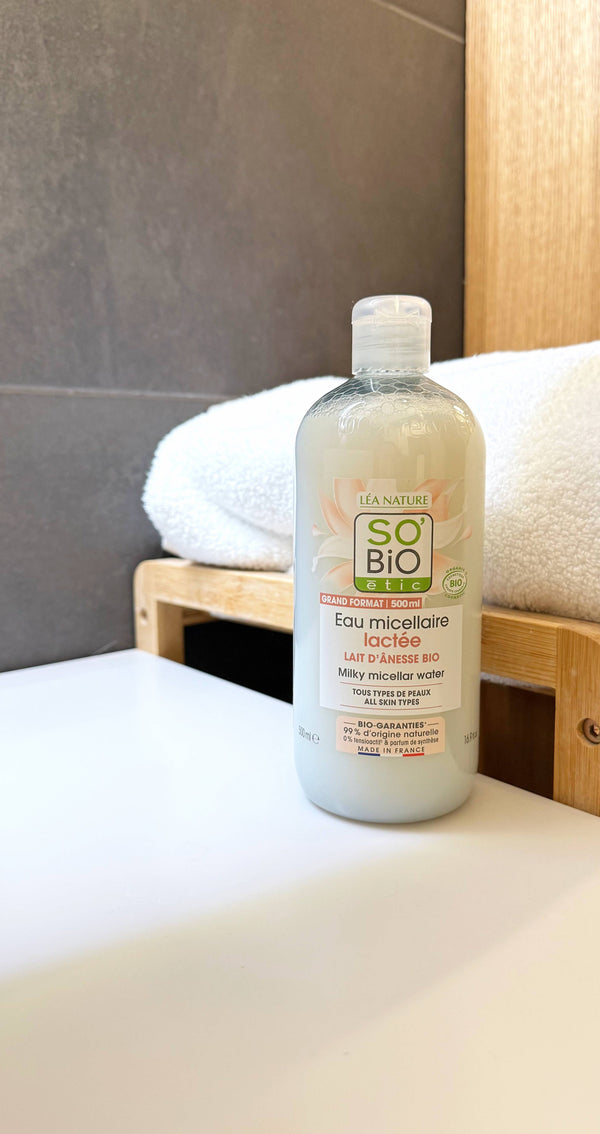 SO’BiO étic Voda micelární s oslím mlékem BIO (500 ml)