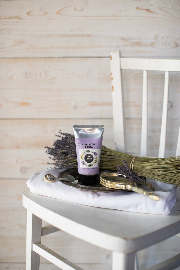 LEROS Sprchová pasta (130 ml) - Levandule & šalvěj
