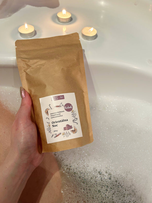 Kvitok Magická pěna do koupele Orientální noc