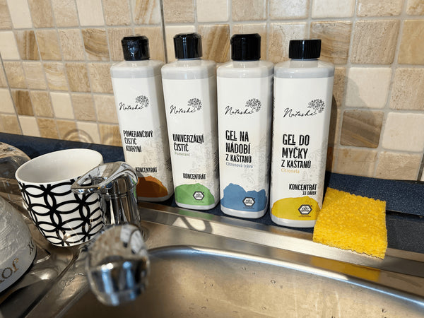 Natasha Gel do myčky z kaštanů Citronela - koncentrát (500 ml)