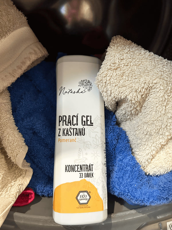 Natasha Prací gel z kaštanů Pomeranč - koncentrát