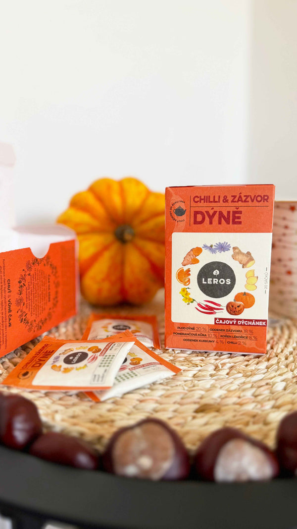 LEROS Čajový dýchánek Chilli, zázvor & dýně - nálev. sáčky (20 x 2 g)