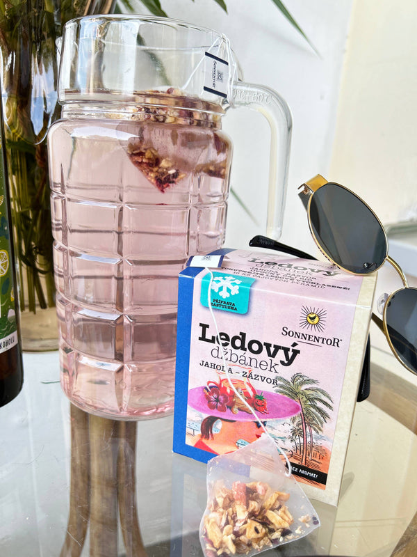 Sonnentor Ice Jug <tc>BIO</tc> - jahoda a zázvor - vrecúška (16 x 2,8 g)