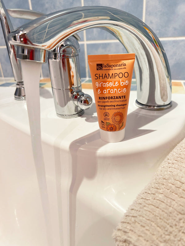 Šampón laSaponaria so slnečnicou a sladkým pomarančom <tc>BIO</tc> (200 ml)