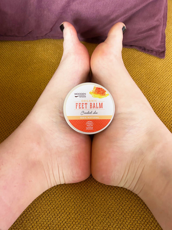 Drevená lyžička Balzam na nohy "popraskaná pokožka" <tc>BIO</tc>