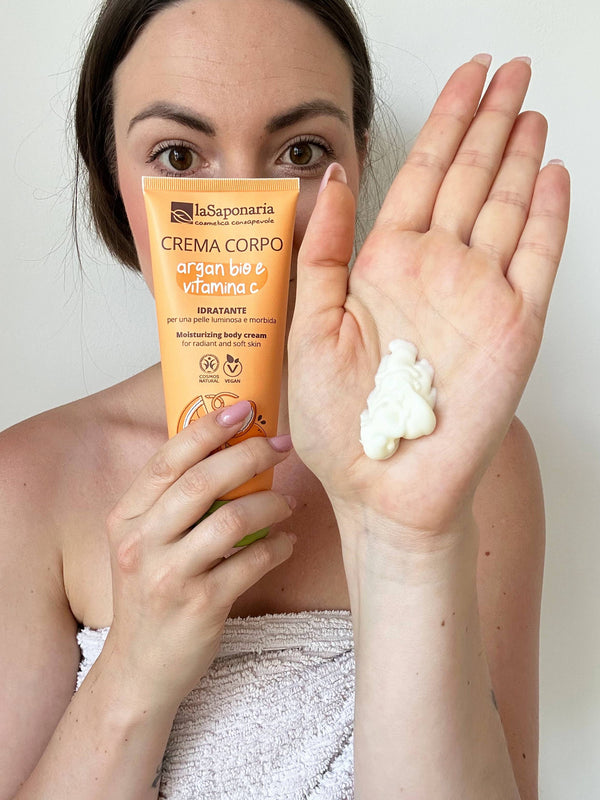 laSaponaria Hydratační tělový krém s BIO arganem a vit. C