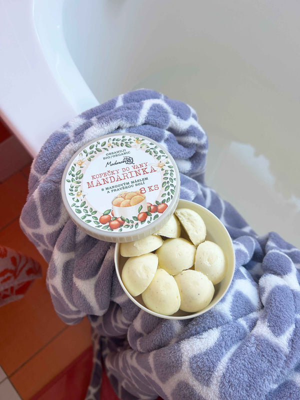 Medarek Kopečky do vany - Mandarinka (8 ks)