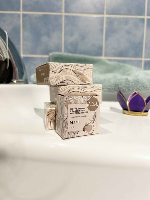 Kvitok tuhý šampón s kondicionérom Maca
