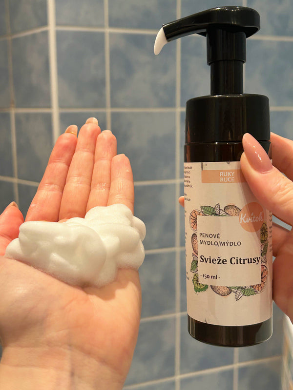 Kvitok Tekuté pěnové mýdlo Svěží citrusy (150 ml)