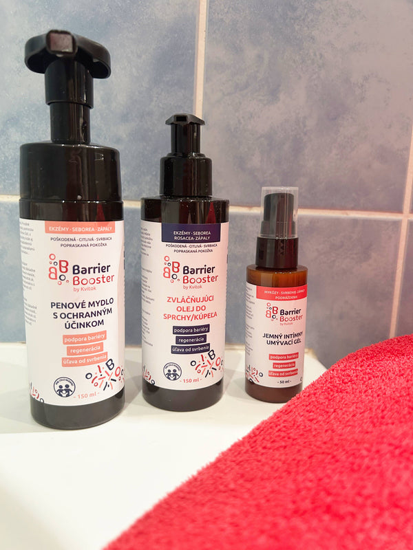 Kvitok Barrier Booster Zvláčňující olej do sprchy a koupele (150 ml)
