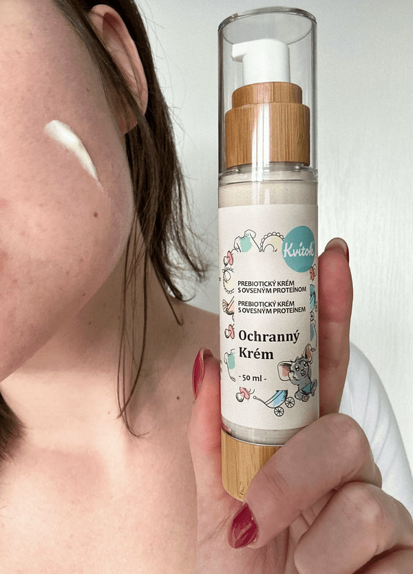 Kvitok Dětský prebiotický ochranný krém - celotělový s ovesným proteinem - vzorek (2 ml) - exp. 03/2026