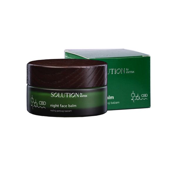 Konopný pleťový krém Kvitok Solution - nočný (30 ml)