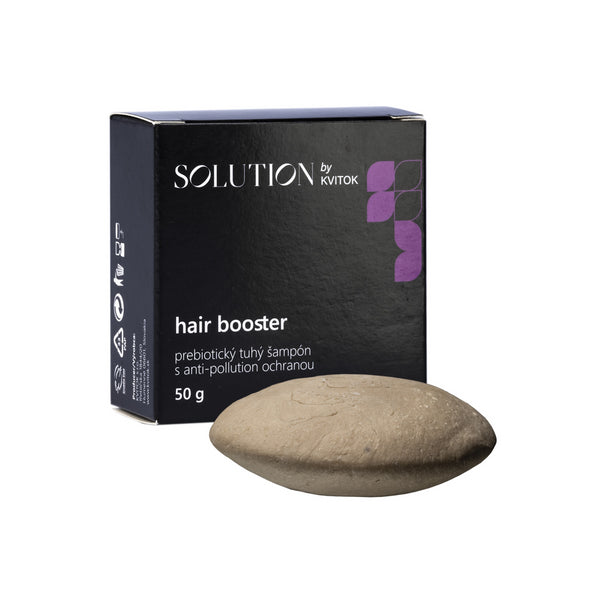 Kvitok Solution Prebiotický tuhý šampón s ochranou proti znečisteniu Hair Booster (50 g)