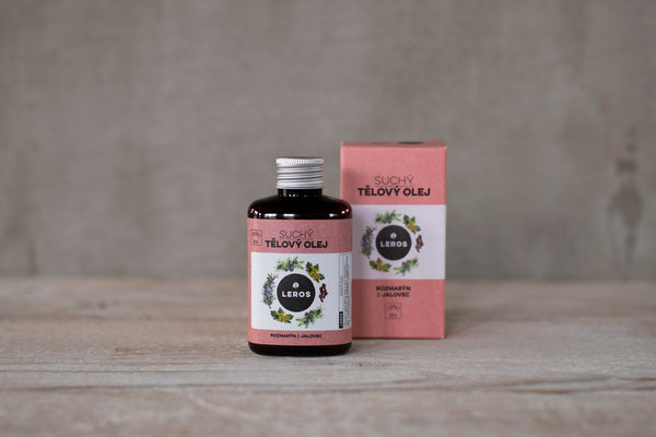 LEROS Suchý tělový olej BIO (100 ml) - Rozmarýn & jalovec