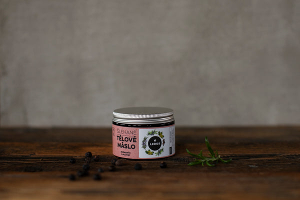 LEROS Šlehané tělové máslo BIO (150 ml) - Rozmarýn & jalovec