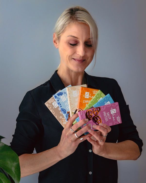 iChoc Tabulka křupavý oříšek vegan BIO (80 g)