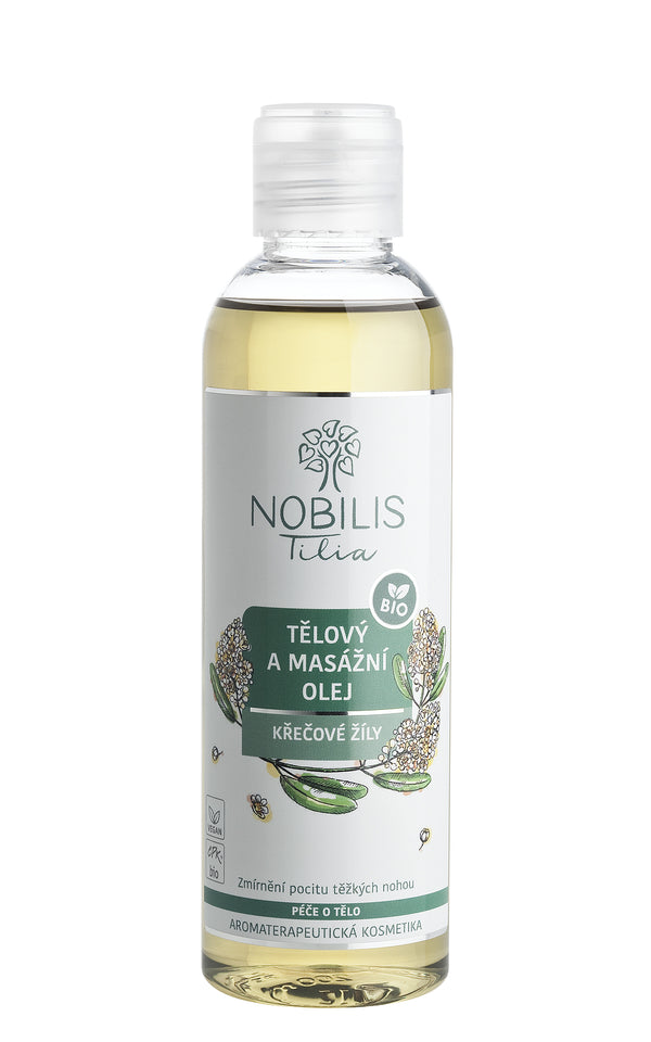 Nobilis Tilia Telový a masážny olej Kŕčové žily <tc>BIO</tc> (200 ml)