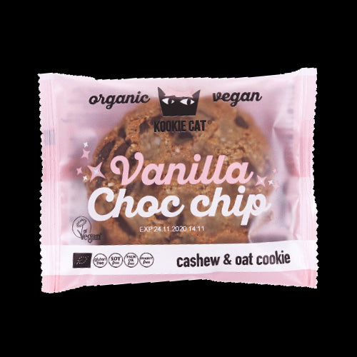 Kookie Cat Sušenka s čokoládovými kousky a vanilkou BIO (50 g)
