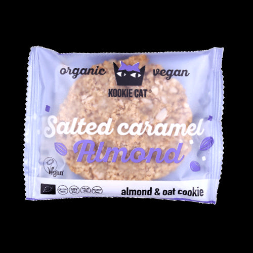 Kookie Cat Sušenka se slaným karamelem a mandlemi BIO (50 g)