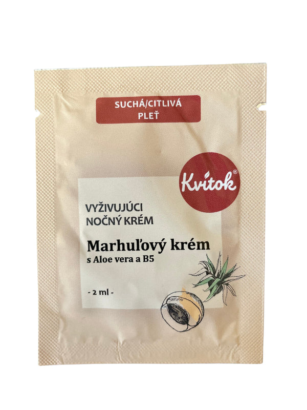 Kvitok Marhuľový nočný krém pre citlivú pleť (30 ml)