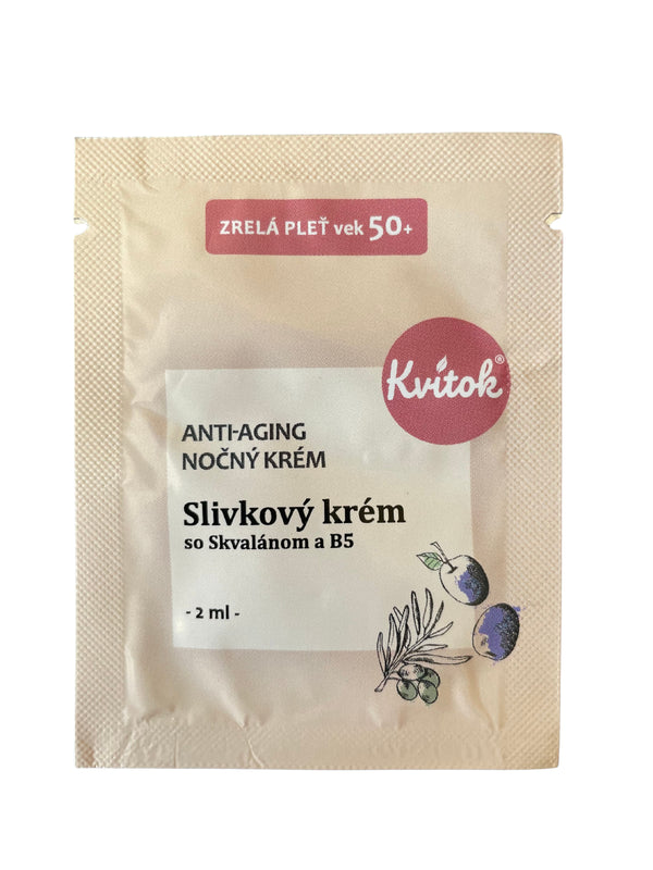 Kvitok Slivkový nočný krém pre zrelú pleť 50+ (30 ml)