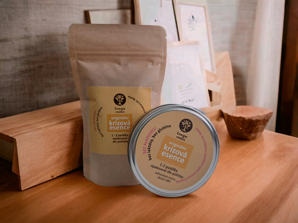 Energia rastlín Bachove esencie Krízová esencia - pastilky + prehr. náplň (50 g + 100 g)