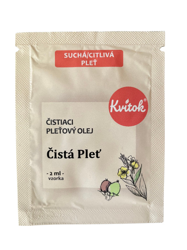 Čistiaci olej Kvitok na suchú a citlivú pleť (50 ml)