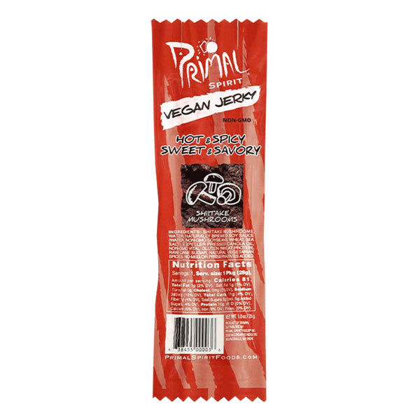 Primal Spirit Foods Jerky rostlinné - Hot & Spicy (28 g)