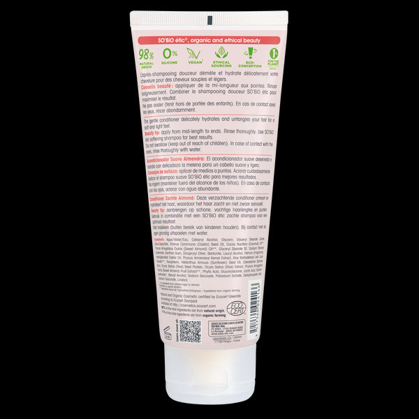 SO’BiO étic Kondicionér vlasový s mandlovým mlékem a rýžovými proteiny BIO (200 ml)