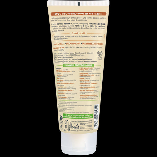 SO’BiO étic Kondicionér argan pro lesk - pro normální až suché vlasy BIO (200 ml)