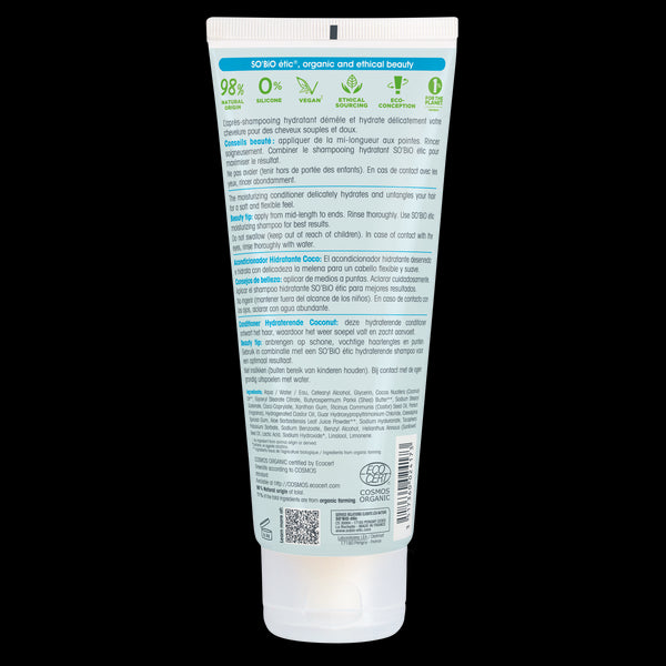 SO’BiO étic Kondicionér hydratační kokos a kyselina hyaluronová BIO (200 ml)