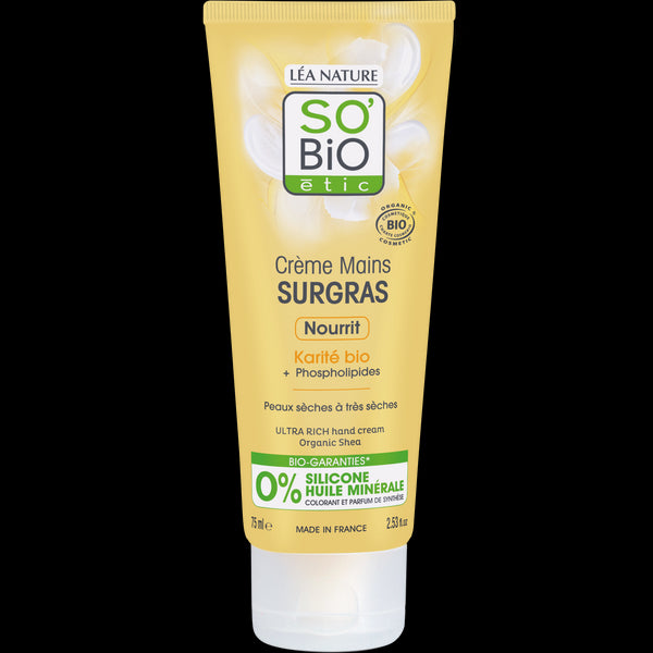 SO’BiO étic Krém na ruce ultra výživný s karité BIO (75 ml)
